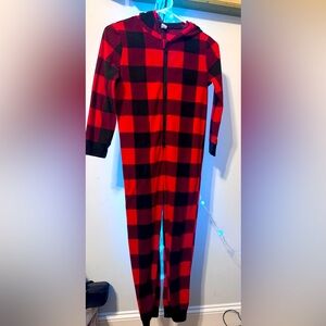 Boys hooded onesie pj’s